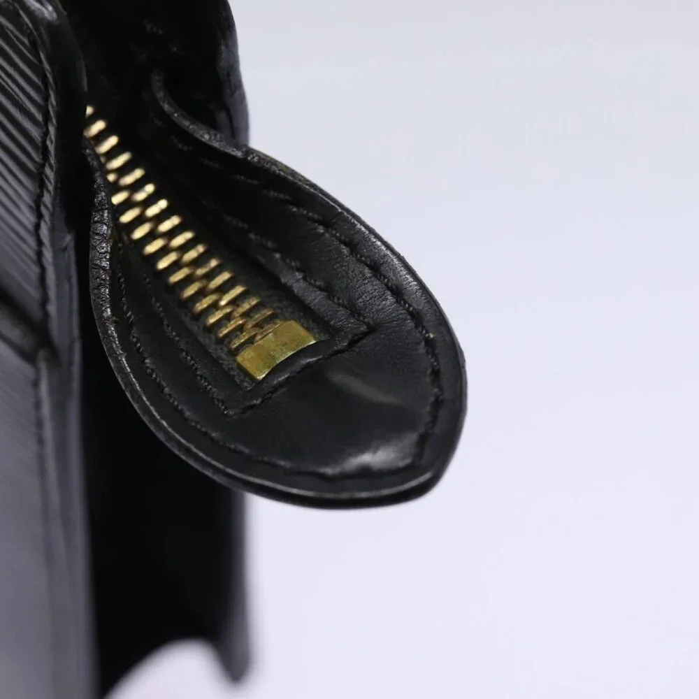 LOUIS VUITTON Epi Pochette Homme Clutch Bag Black Noir - Picture 8 of 13
